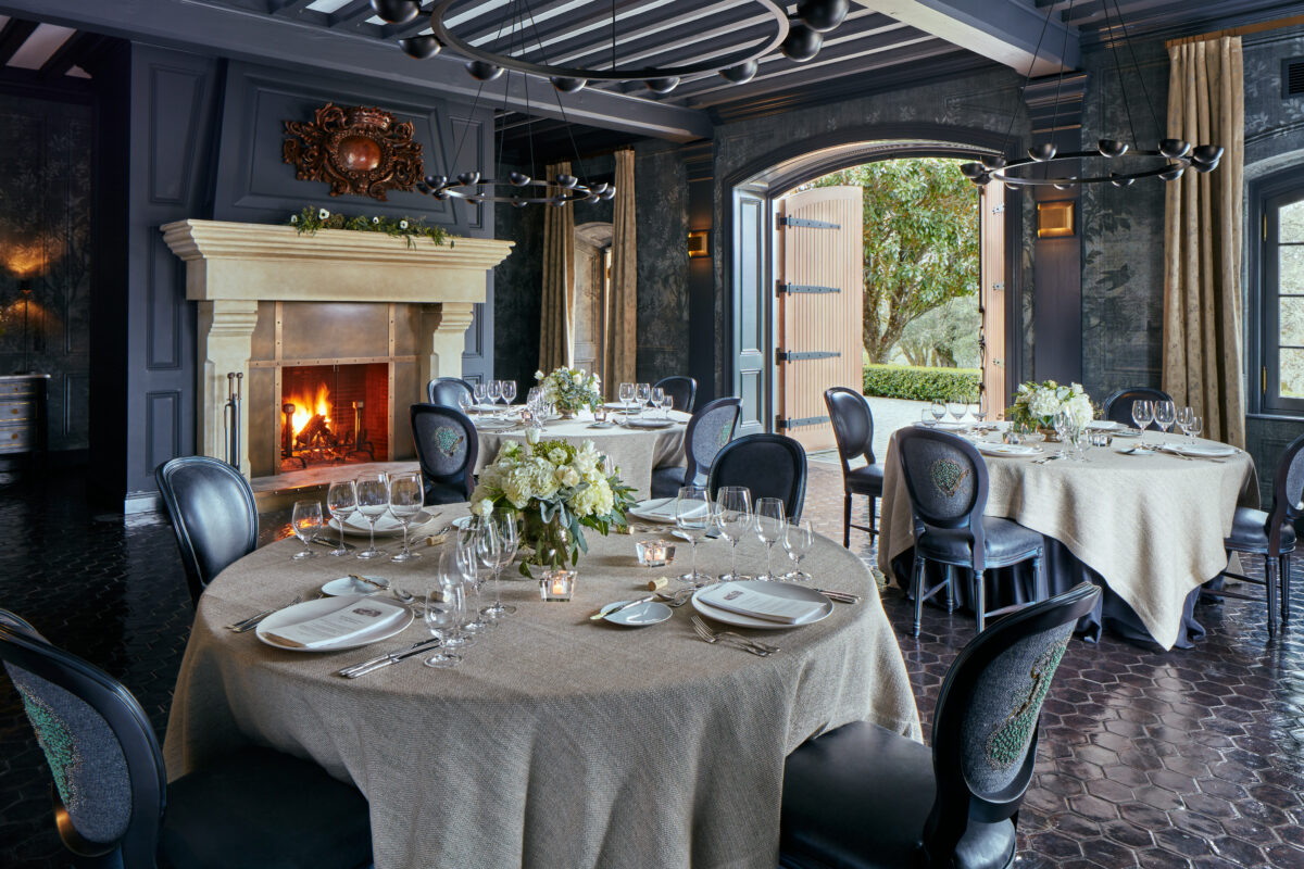 The dining room at Jordan Vineyard & Winery in Healdsburg. (Kim Carroll)