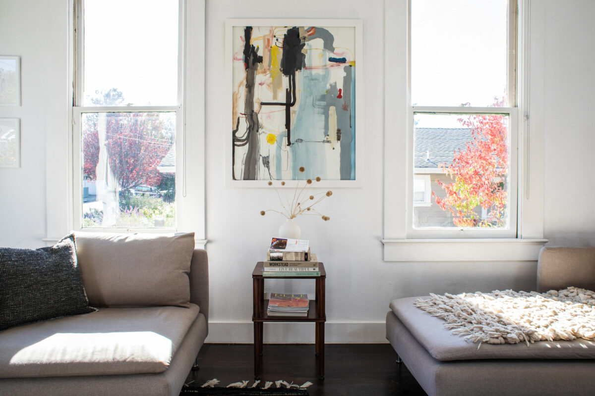 Windows, both old and new, fill this snug Healdsburg cottage with light. (Eileen Roche)