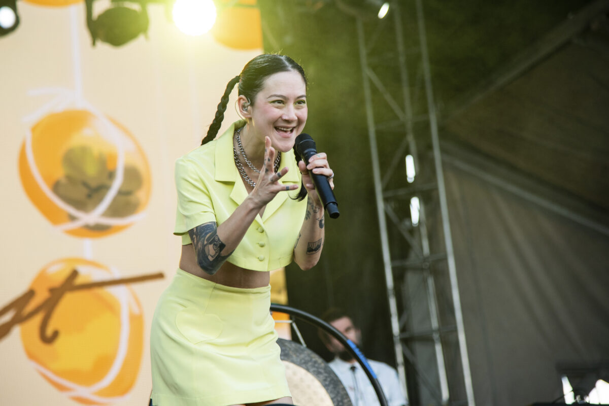 Japanese Breakfast performs on the second weekend of the Austin City Limits Music Festival at Zilker Park on Sunday, Oct. 16, 2022, in Austin, Texas. (Photo by Amy Harris/Invision/AP)