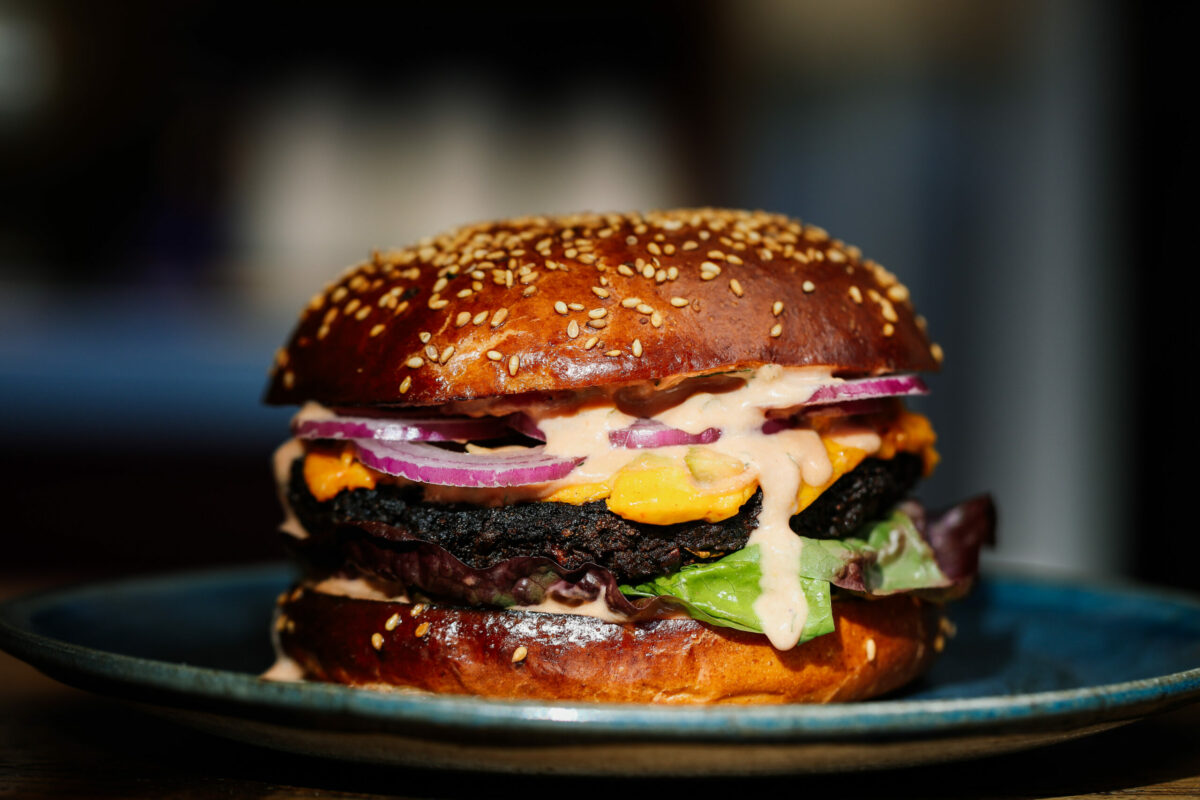 Bean Burger from Little Saint in Healdsburg. (Emma K Creative)