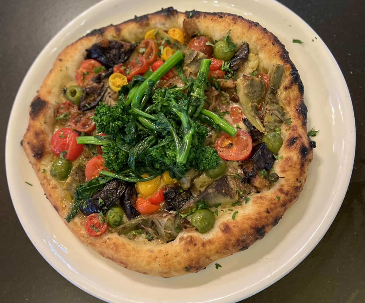 Vegan pizza at Il Fuoco in Sonoma. (Il Fuoco)