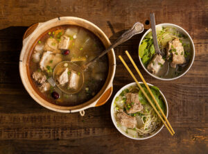 Lo Fong Tong with pork ribs and winter melon from chef Adrian Chang. (John Burgess/Sonoma Magazine)