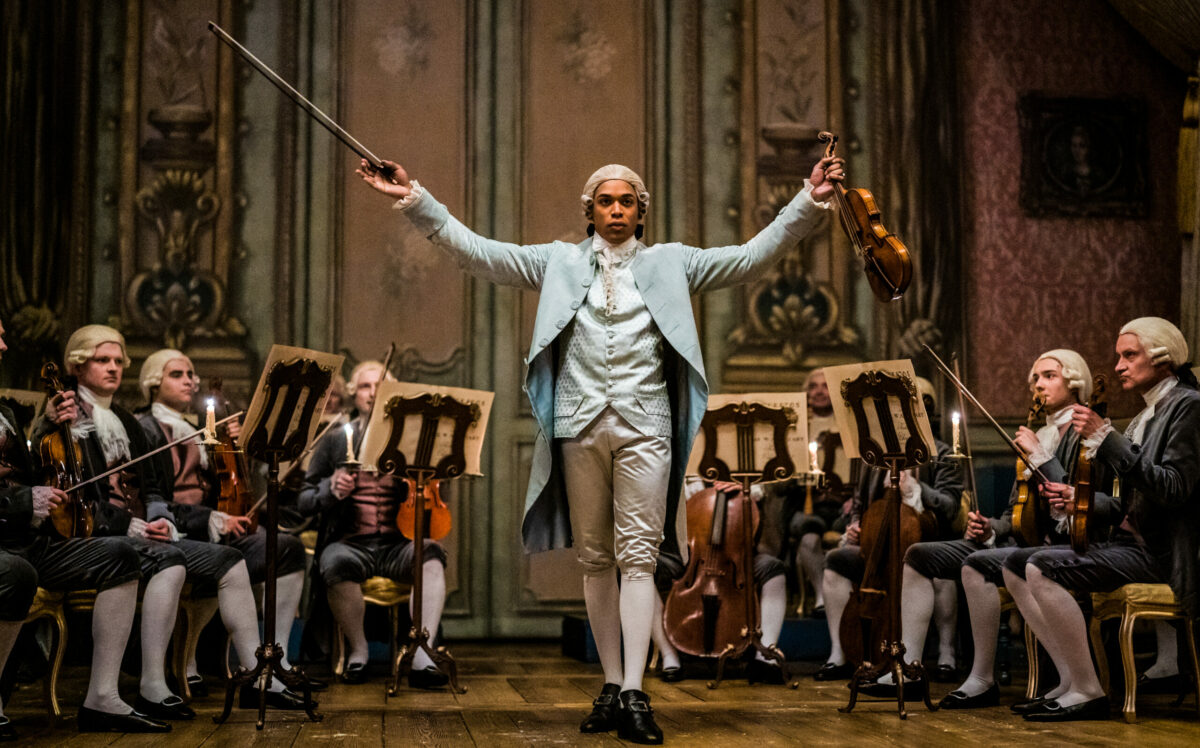 “Chevalier” is inspired by the incredible true story of celebrated-but-forgotten composer Joseph Bologne Chevalier de Saint-Georges, who rose through the ranks of the 18th-century court of Marie Antoinette. (Larry Horricks/ Searchlight Pictures)