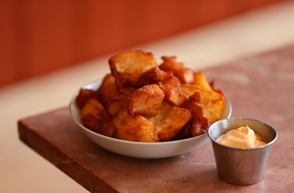 Fried Potatoes with pimentón aioli at The Redwood in Sebastopol. (Christopher Chung/The Press Democrat)
