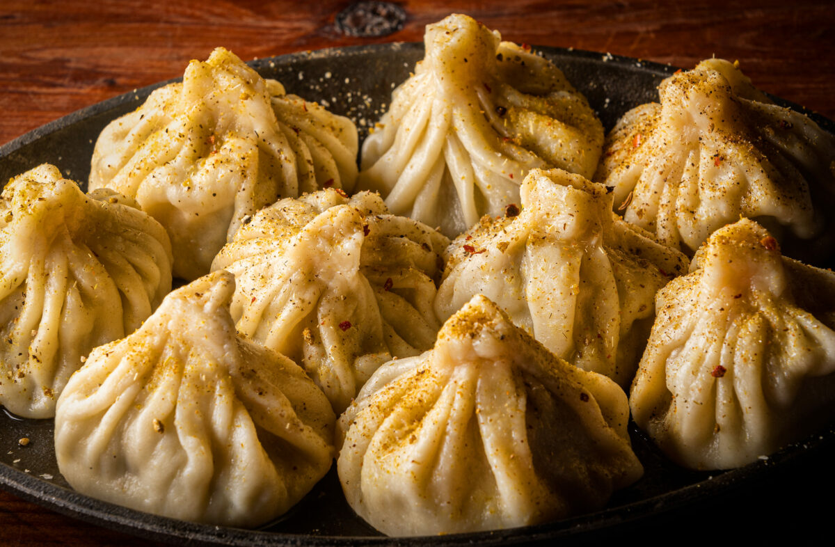 Khinkali, Georgian Dumplings with spiced beef & pork, kale & ricotta or dungeness crab from Piala Restaurant and Wine Bar in Sebastopol. (John Burgess/The Press Democrat)