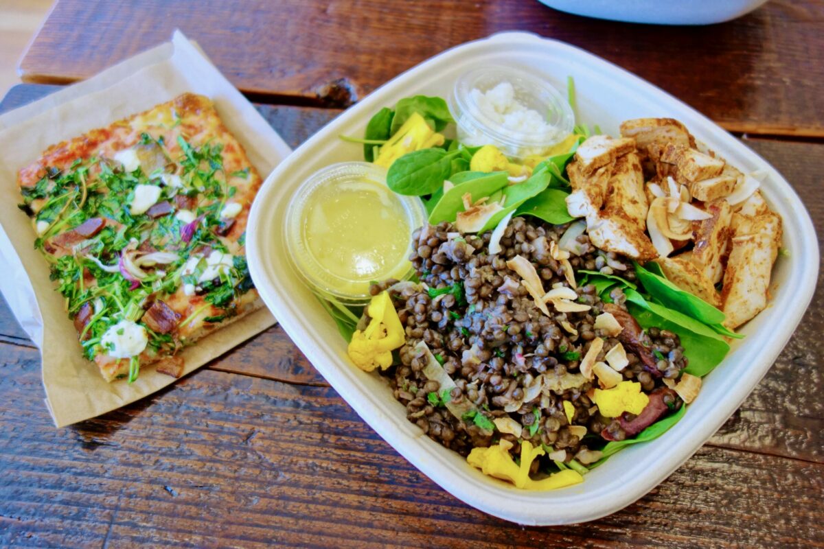 One of the many locally-sourced dishes at Lunchette in Petaluma. (Houston Porter / Petaluma Argus-Courier)