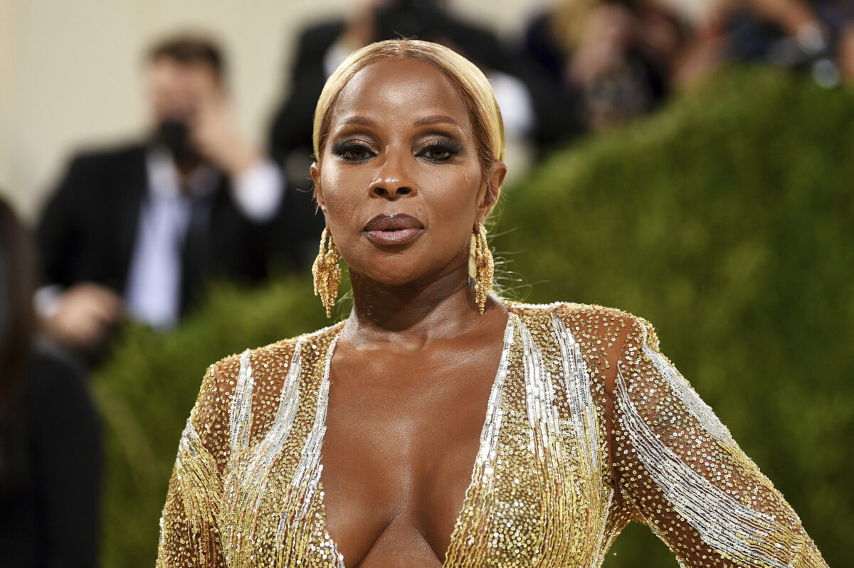 Mary J. Blige attends The Metropolitan Museum of Art's Costume Institute benefit gala celebrating the opening of the "In America: A Lexicon of Fashion" exhibition on Monday, Sept. 13, 2021, in New York. (Photo by Evan Agostini/Invision/AP)