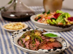 Strip steak from Moveable Feast offered by Ernest Restaurant in San Francisco. (Moveable Feast)