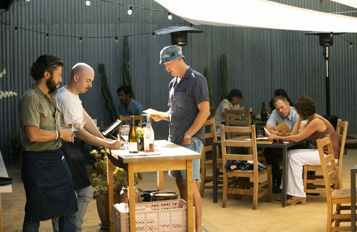 The back patio at the Valley Bar + Bottle on the Sonoma square. (Photo by John Burgess/The Press Democrat)