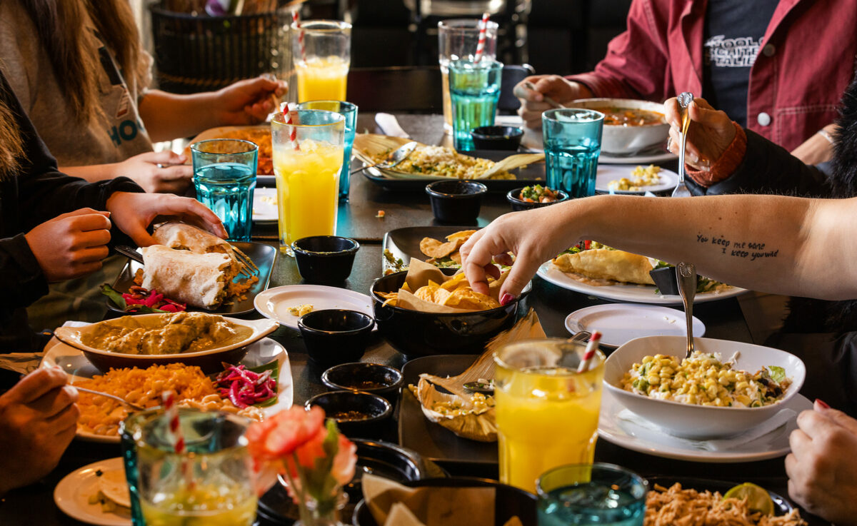 A festive lunch is enjoyed at El Milagro in Cloverdale. (John Burgess/The Press Democrat)