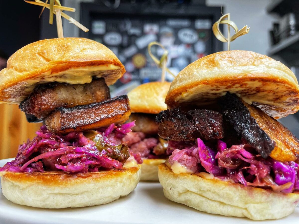 Pork Belly Sliders from Corner Project Ales & Eats in Geyserville. (Corner Project Ales & Eats)