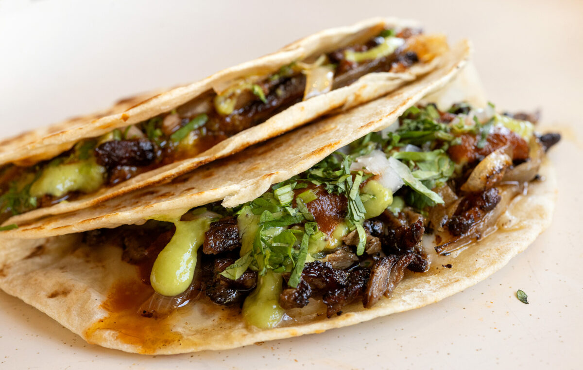 Gringas, a quesadilla with taco filling, from Quiote in downtown Petaluma, Friday, Sept. 8, 2023. (John Burgess / The Press Democrat)