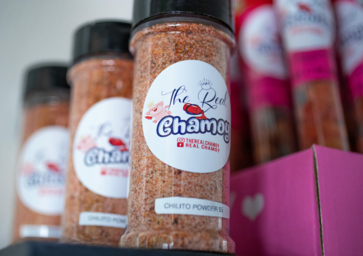 Maricruz Sanchez sells her sweet and tangy chamoy and chamoy-covered candies at her shop in Santa Rosa. (Chad Surmick/The Press Democrat)