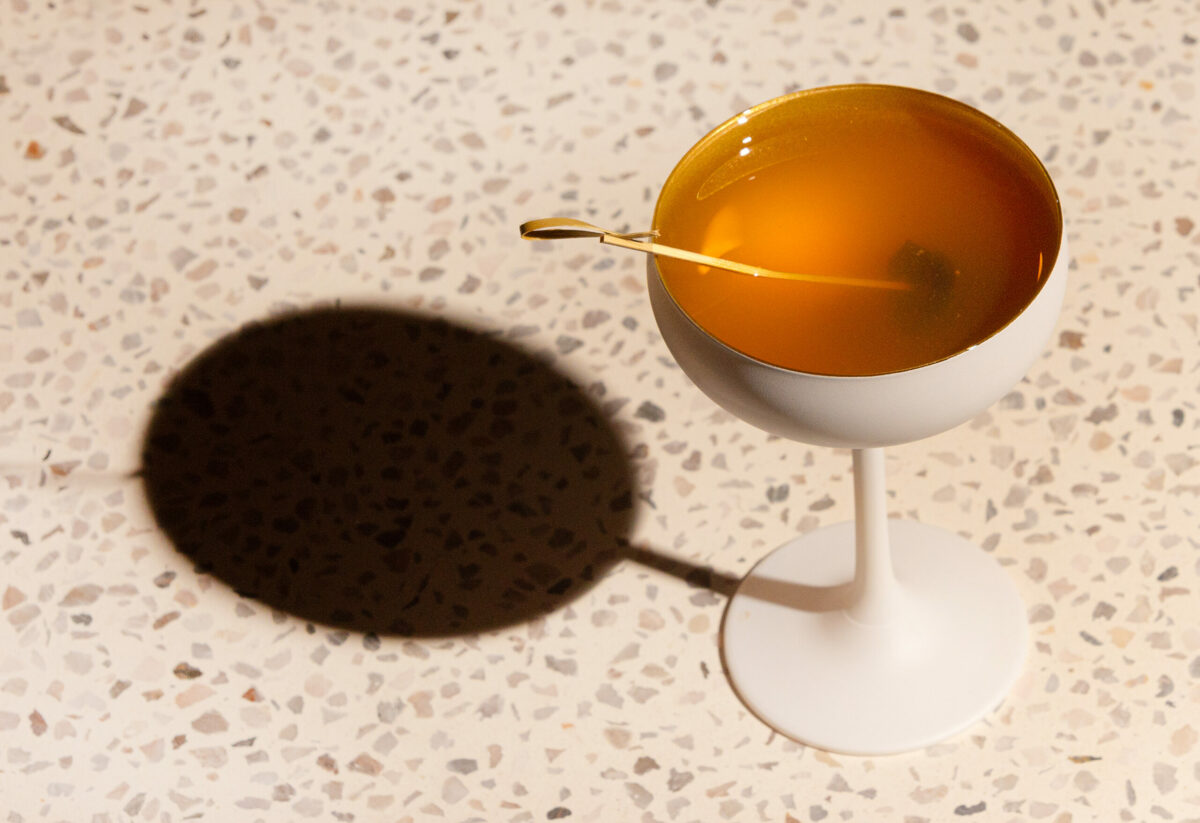 What Moon Songs cocktail with Tequila añejo, Mexican corn whiskey and mezcal from Luma Bar and Eatery in Petaluma Thursday, February 16, 2023. (John Burgess/The Press Democrat)