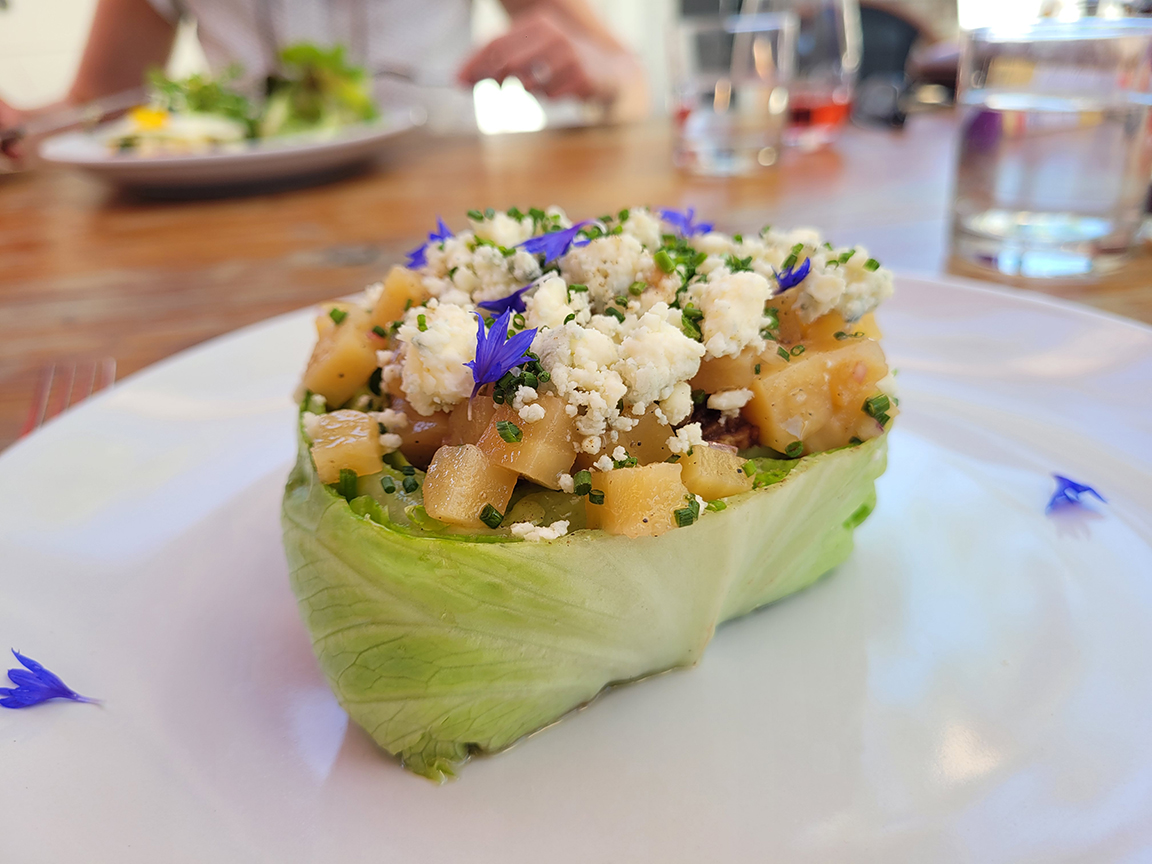 Wedge salad at Bloom Carneros in Sonoma. (Heather Irwin)