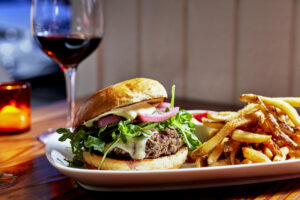 Burger from Boon Eat + Drink in Guerneville. (Boon Eat + Drink)