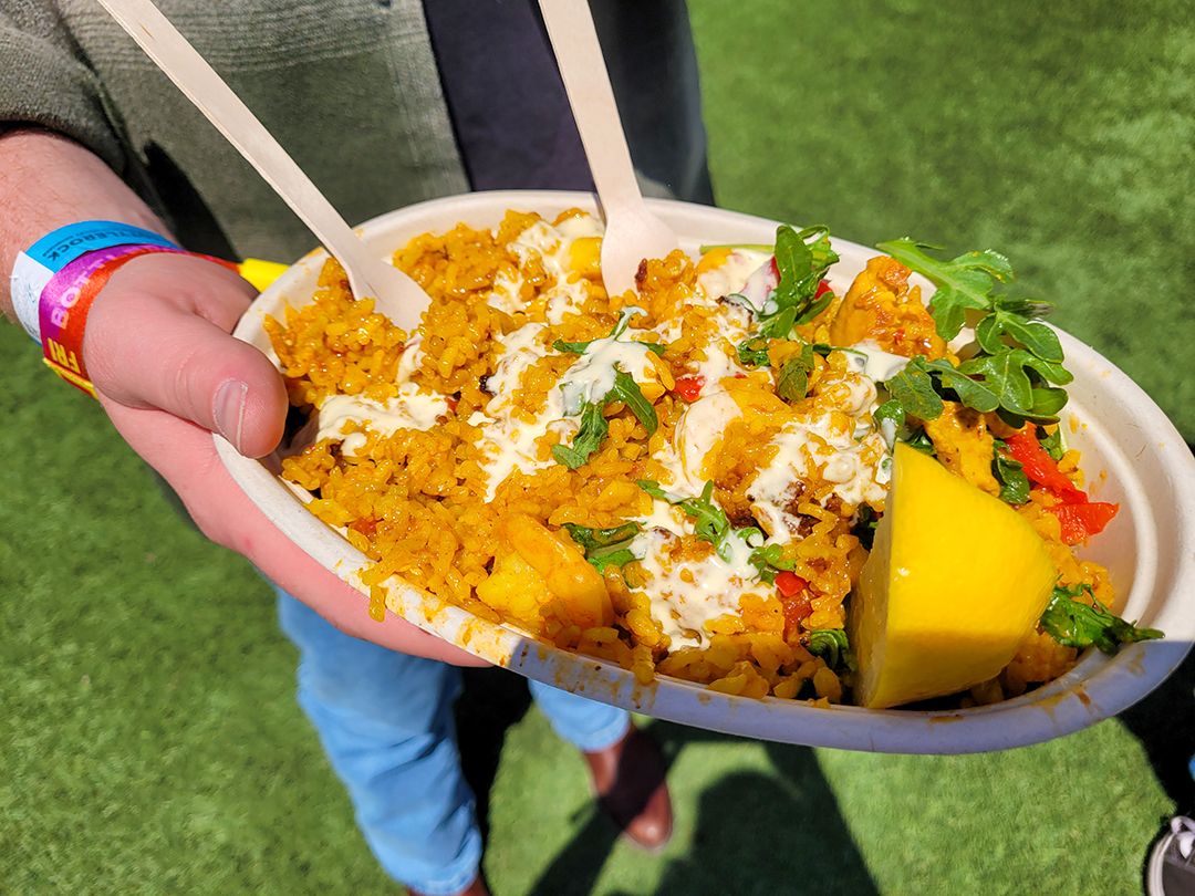 Gerard's Paella at BottleRock 2023. (Heather Irwin)
