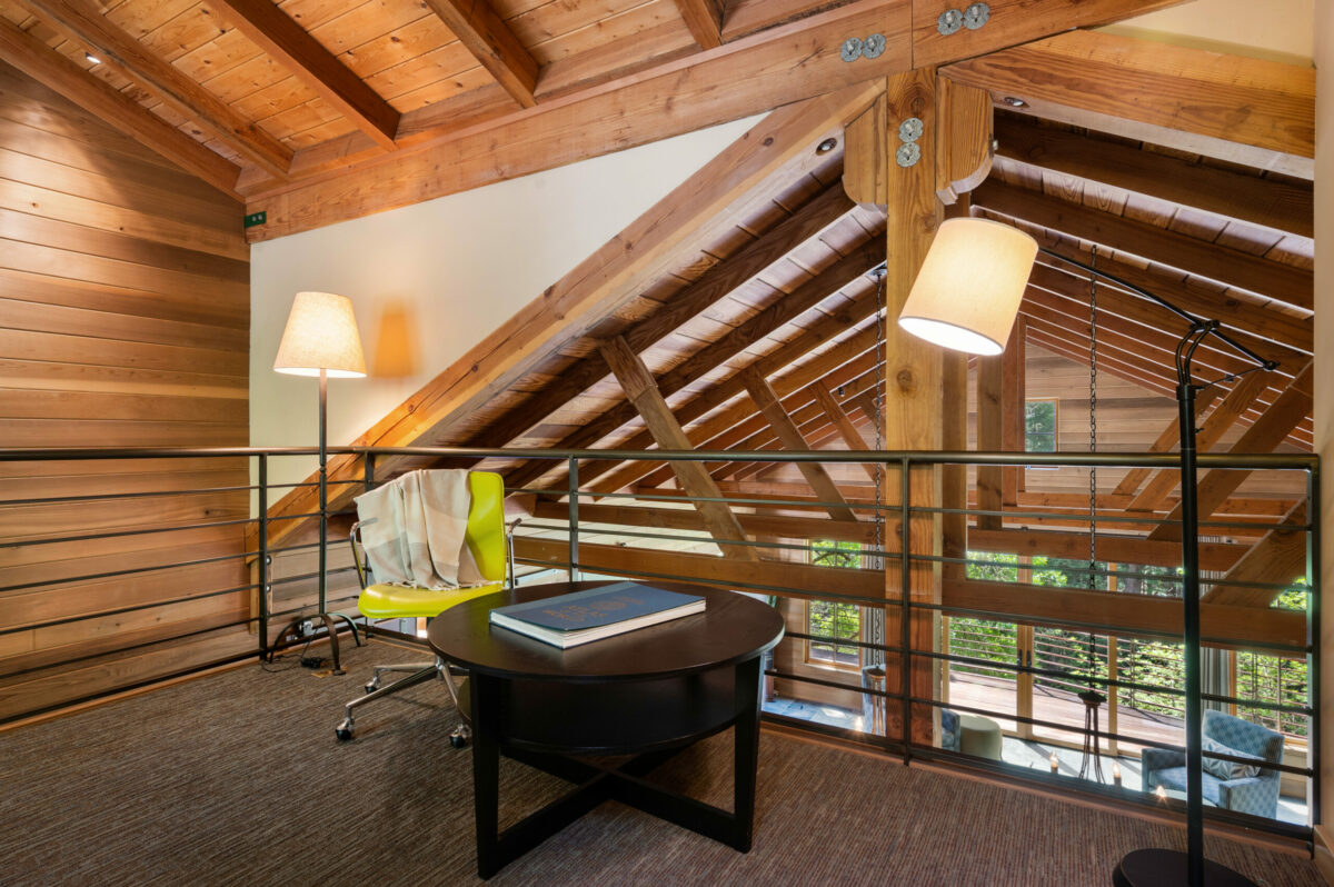 A loft area makes a good use of space. (Lunghi Studios)