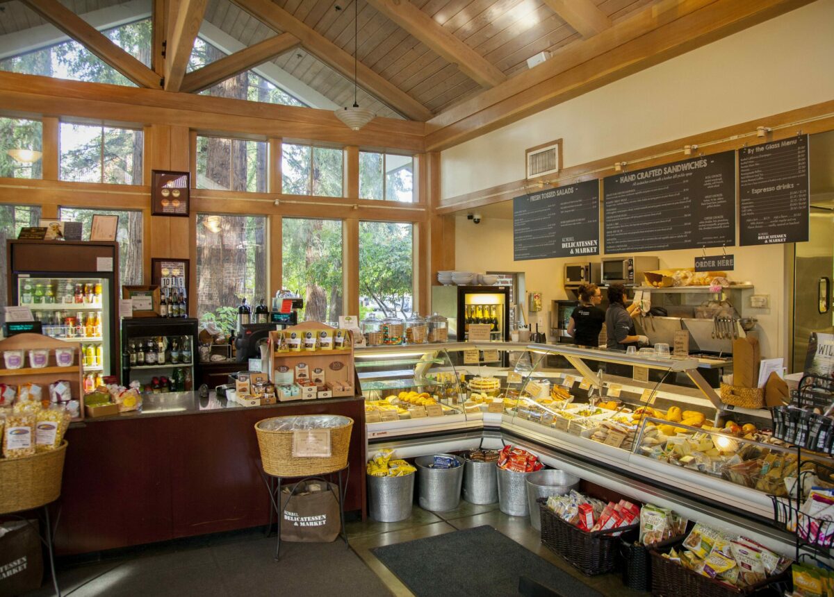 Inside of the deli at Korbel Champagne Cellars in Sonoma County's Russian River Valley. (NORTH BAY BUSINESS JOURNAL) Nov. 3, 2016
