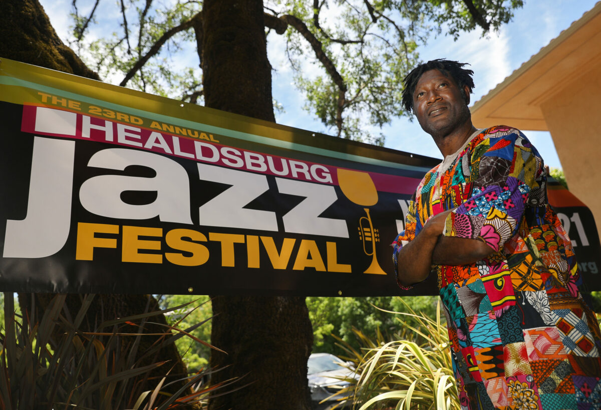 Marcus Shelby is the artistic director of Healdsburg Jazz. This year's Healdsburg Jazz Festival, June 17-20, will be held at various outdoor venues. (Christopher Chung/ The Press Democrat)