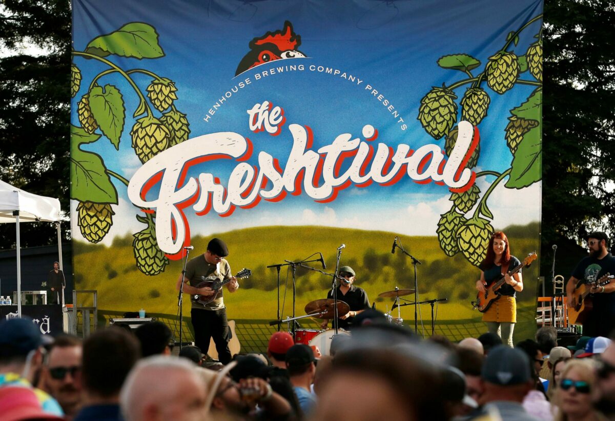HenHouse Brewing Company's Freshtival beer festival at SOMO Village Event Center in Rohnert Park on Saturday, October 12, 2019. (Alvin Jornada / The Press Democrat)