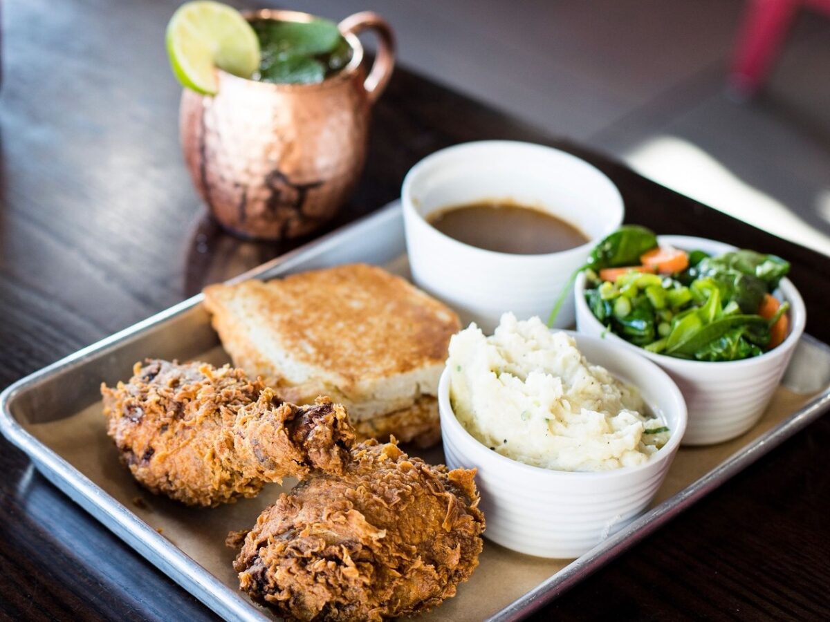 Fried chicken from Americana restaurant in Santa Rosa, now with a second location in Sebastopol. (Kelsey Joy Photography)