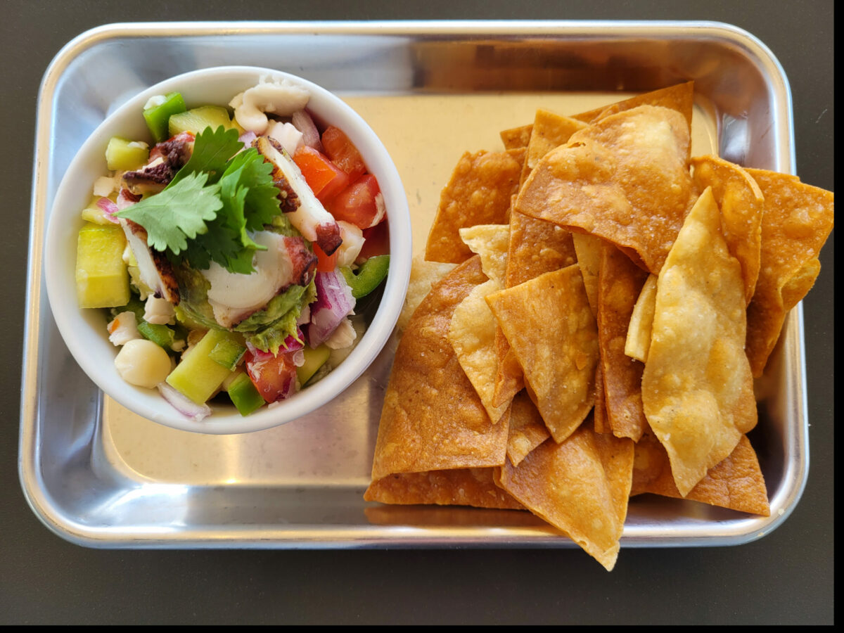 Ceviche at Barrel Brothers Brewing Kitchen & Cocktails. (Heather Irwin / The Press Democrat)
