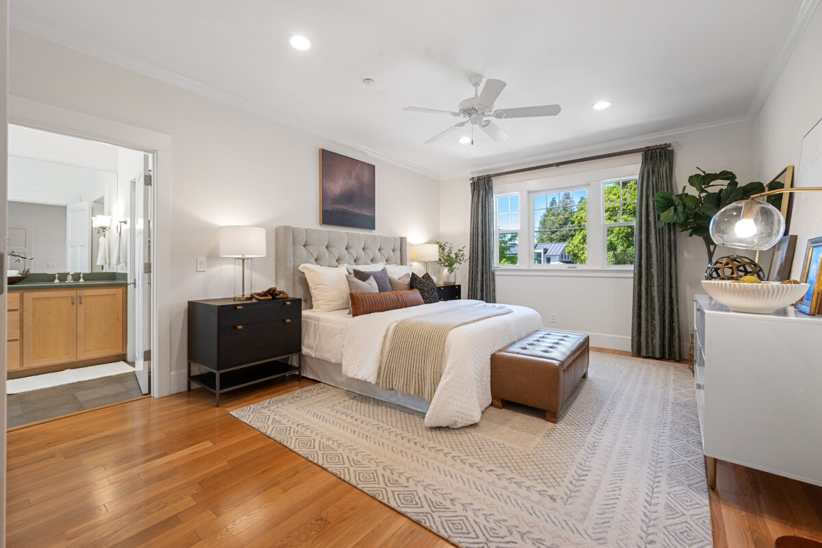 The main home has three bedrooms with three ensuite bathrooms. (Open Homes Photography)