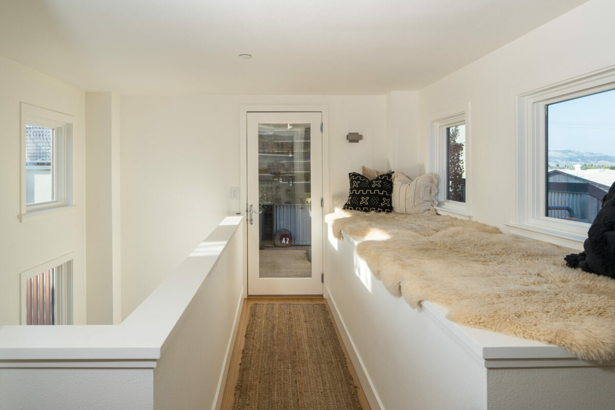 The loft has a perch by the window to take in views. (Adam Potts)