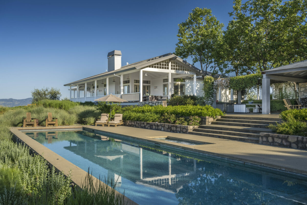 The home has nearly 7800 square feet of total living space and sits on 56 acres overlooking the Oak Knoll District AVA. (Paul Rollins / Sotheby's International Realty)