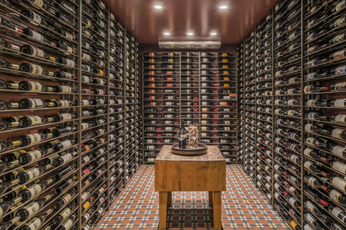 The home has a wine cellar plus an area for processing the Cabarnet grapes that grow on the property's 53-acre vineyard. (Paul Rollins / Sotheby's International Realty)