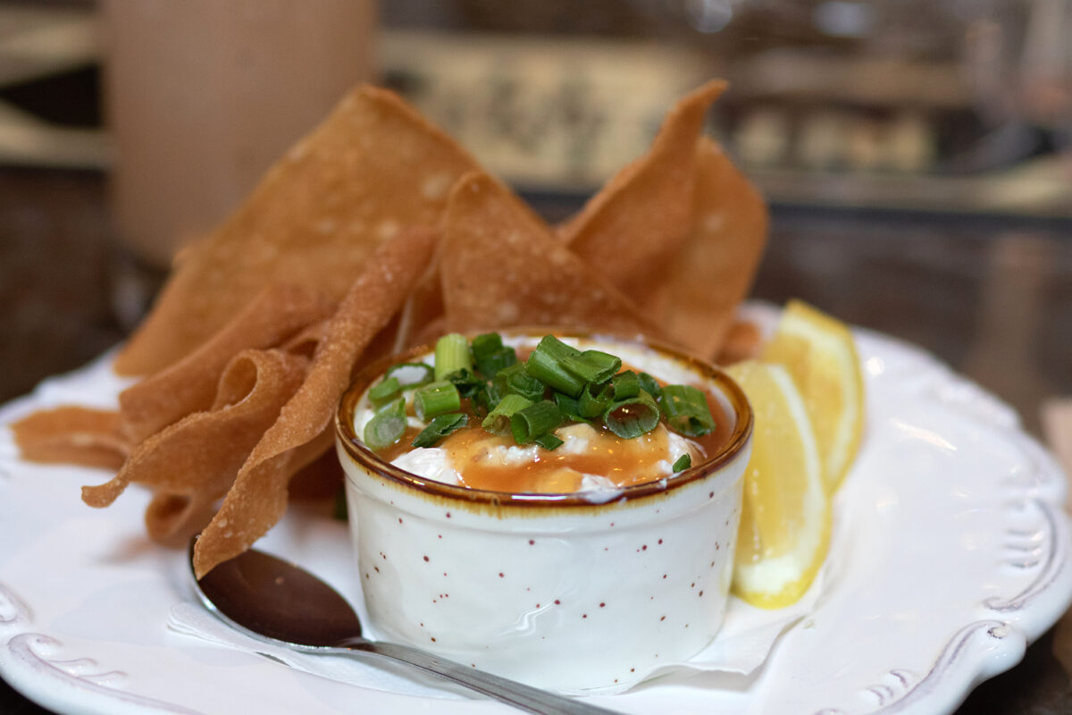 Crab Rangoon at Lo & Behold in Healdsburg. Heather Irwin, Press Democrat.