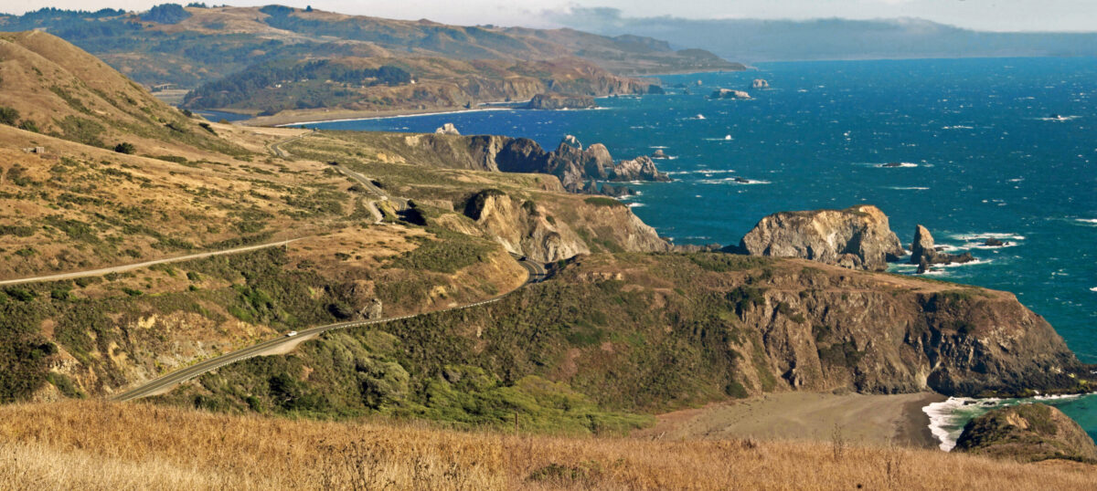 There are a a number of coastal trails with scenic views at Sonoma Coast State Park near Bodega Bay and Jenner. (Sonoma County Tourism)