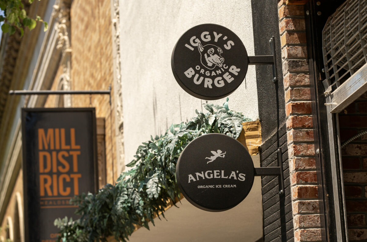 Iggy’s Organic Burgers and Angela’s Organic Ice Cream on the plaza, Friday in Downtown Healdsburg June 30, 2023. (Chad Surmick / The Press Democrat)