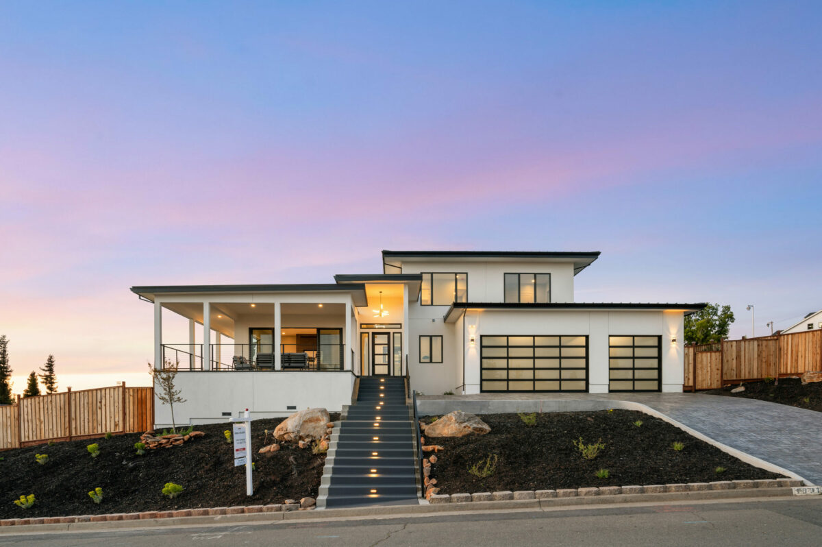 A brand-new home four-bedroom, four-bathroom dwelling designed in Santa Rosa is currently listed for $1.9 million. (Lunghi Studios)