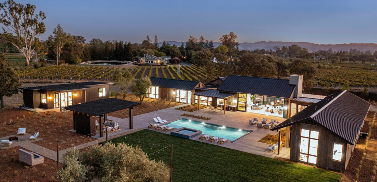 A newly built three-bedroom, four-and-a-half bathroom estate in Sonoma, just a few minutes off the historic plaza, is listed for $11.5 million. (Robert Vente / Sotheby’s International Realty)