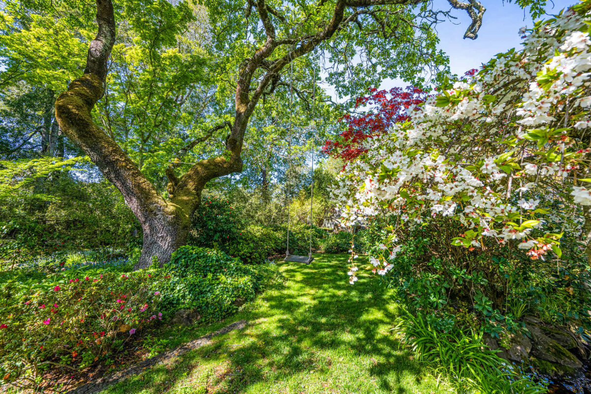 Mature gardens surround home. (Open Homes Photography)