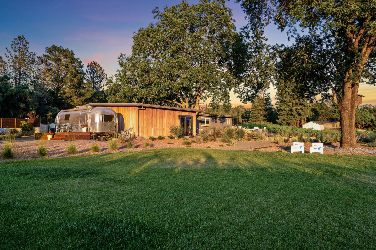 The property includes a large lawn. (Open Homes Photography)