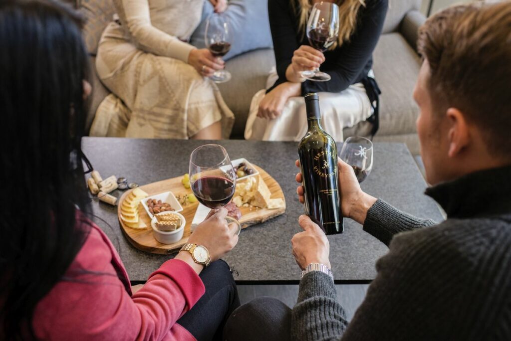 Hestan Vineyards tasting room in Yountville