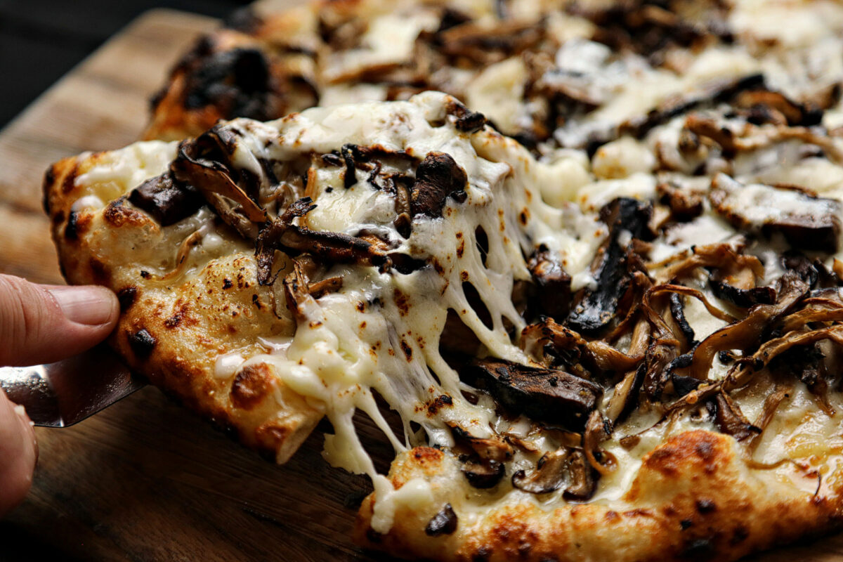Pizza at Jackson's Bar and Oven in Santa Rosa's Railroad Square. (Will Bucquoy/Sonoma County Tourism)