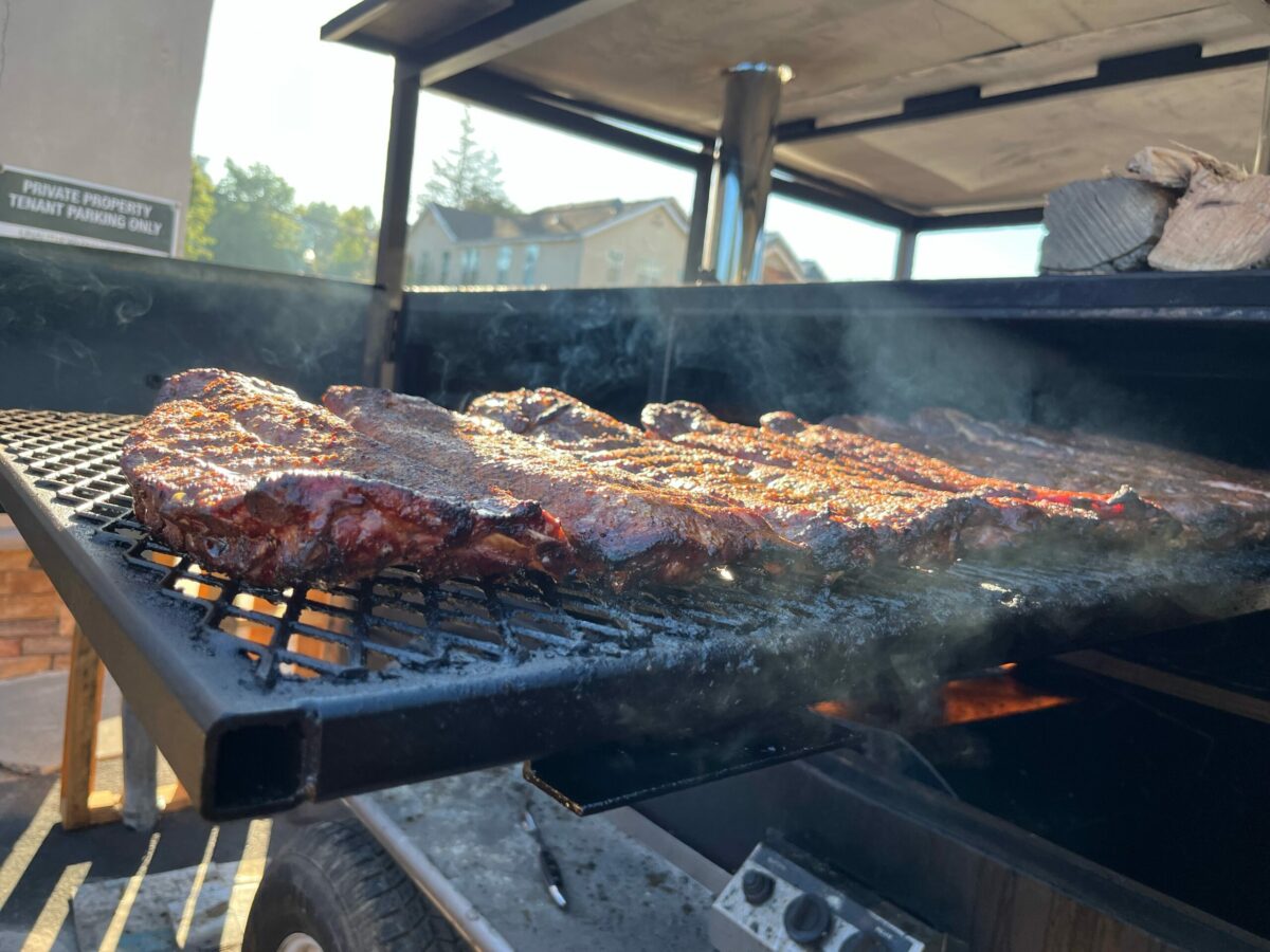 Finger Lickin' Good: Ribs cooking at Marvin's BBQ & Deli in Sebastopol. (Courtesy photo)