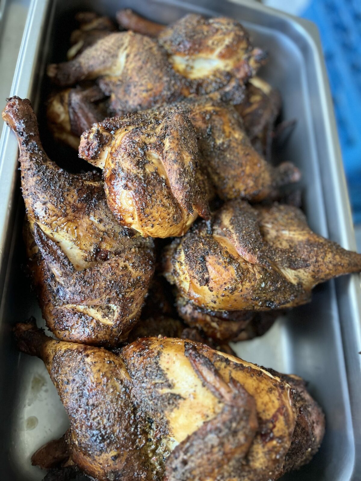 Finger Lickin' Good: Barbecued chicken cooking at Marvin's BBQ & Deli in Sebastopol. (Courtesy photo)
