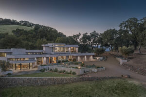 Gretchen Hansen, CEO and founder of Decorist, has listed her Sonoma home for sale. For $12.5 million, the modernist dwelling, on 6.5 acres, offers truly world class views from Sonoma Valley to Mt. Diablo and San Francisco. (Provided by Caroline Sebastiani / Sotheby’s International Realty)