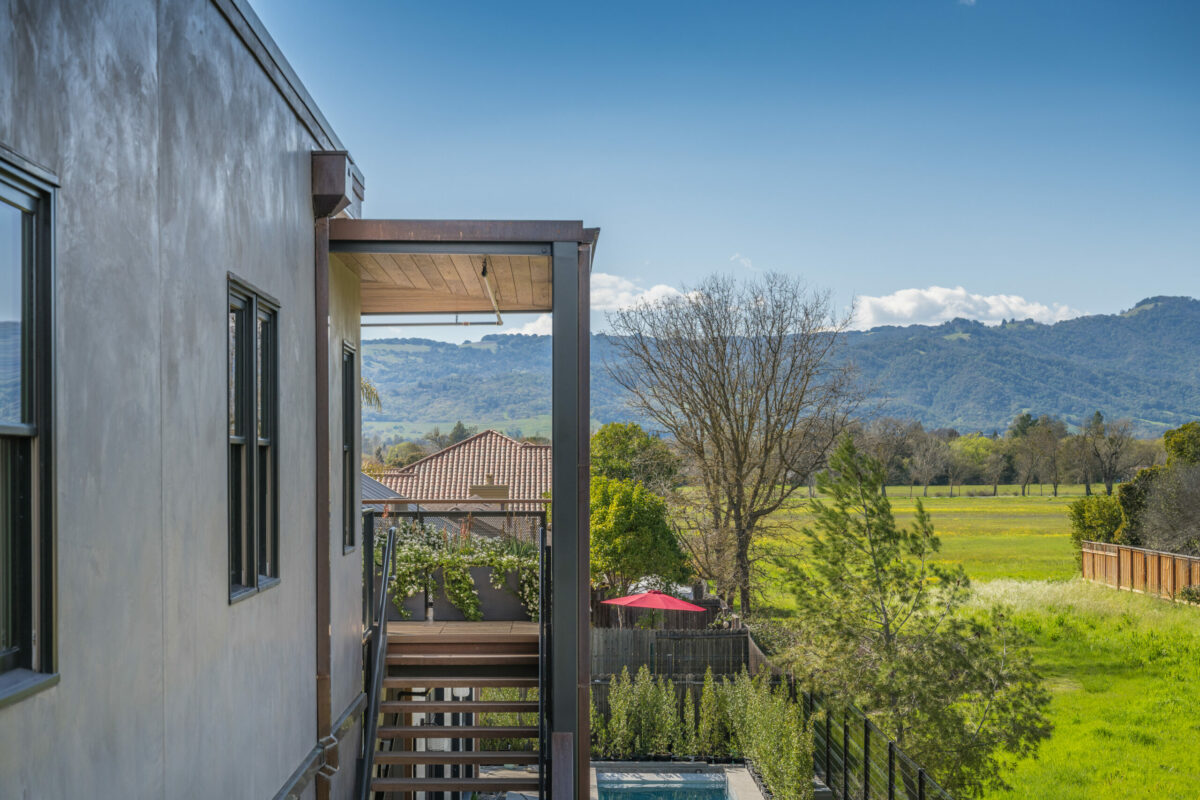 The second story enjoys valley views. (Paul Rollins for Sotheby’s International Realty)