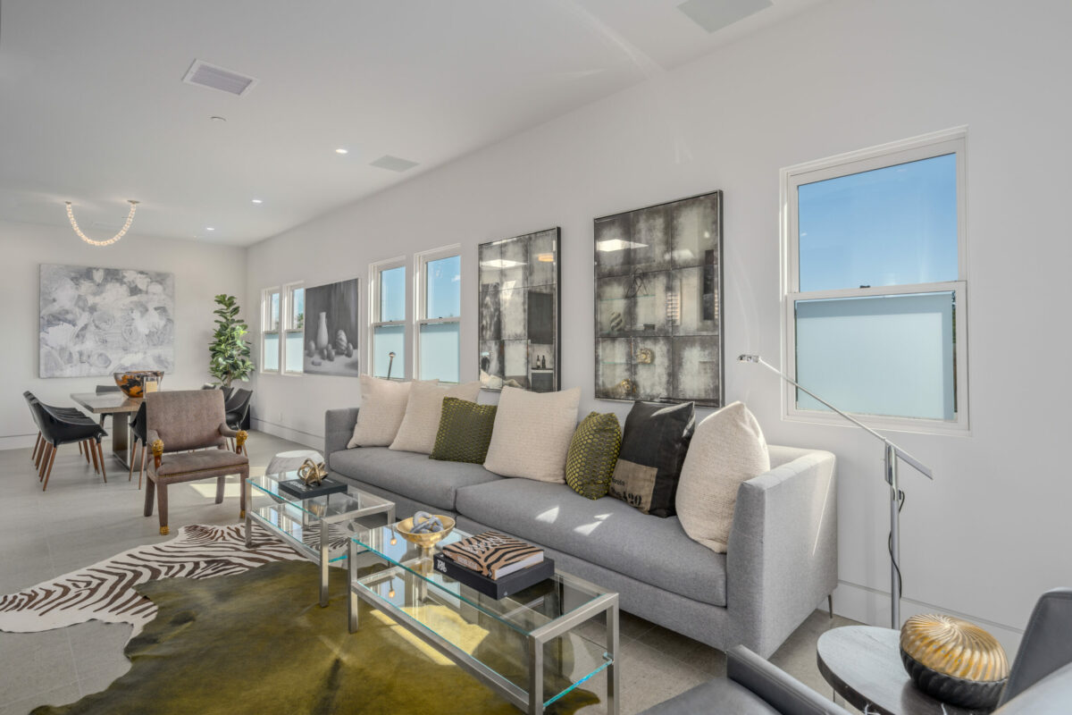 The second story great room is bathed in light. (Paul Rollins for Sotheby’s International Realty)