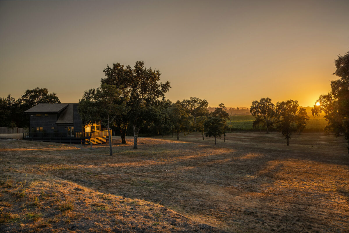 The picturesque property at sunset. (Open Homes Photography)