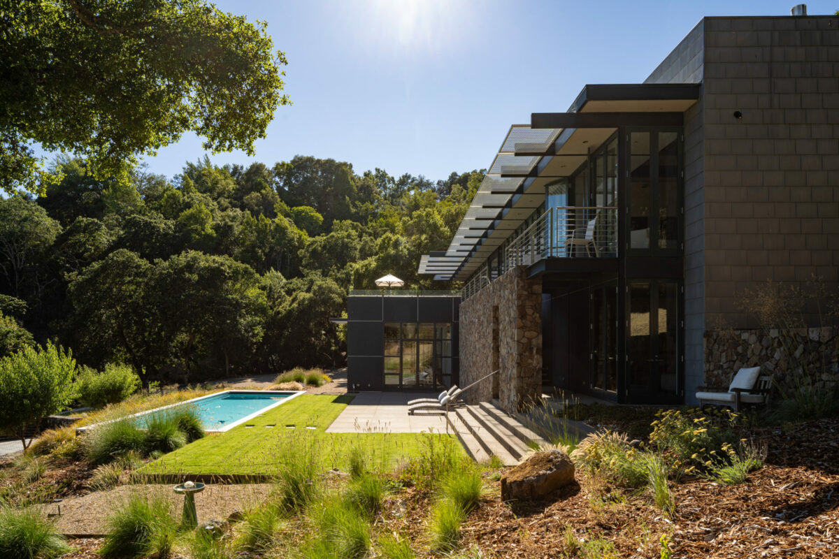 The home is designed to blend into the natural setting. (Steven Magner)