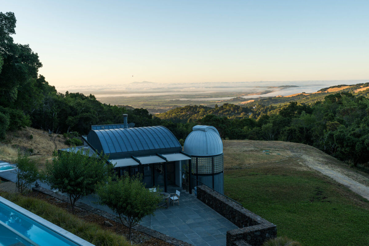 The home has an adjacent guest house and rotating observatory. (Steven Magner)
