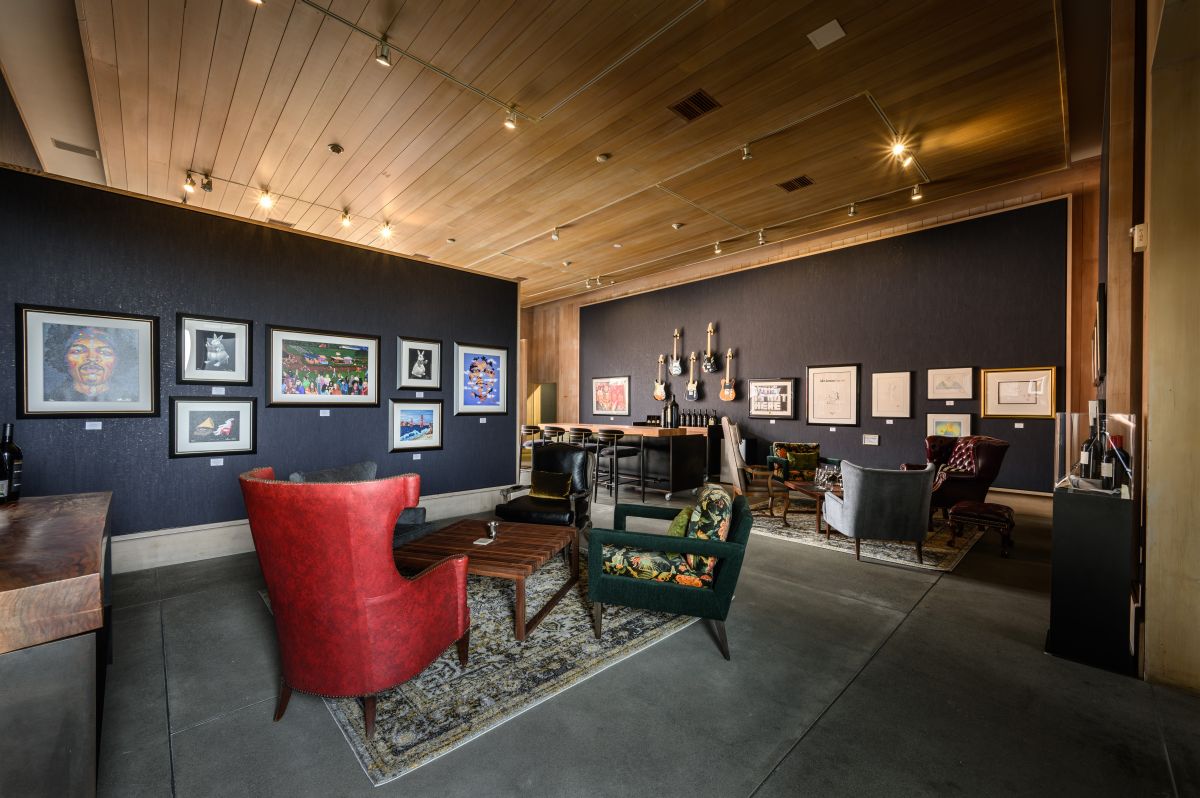 Cliff Lede Vineyards redesigned Backstage Tasting Lounge