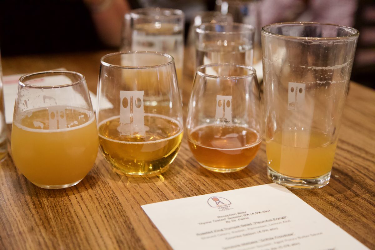 Craft beer at Ktichen Door restaurant in Napa